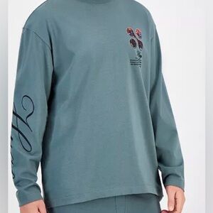 BNWT Hugo Boss Men's Deaside Oversized-Fit Logo Graphic Long-Sleeve T-Sh…